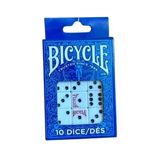 Pack of 10 Dice Bicycle Brand Standard Size Board Games